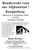 Raus aus Afghanistan!
