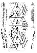 Kaleidozyklus aus 6 Tetraedern