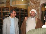 Ronnefeldt mit dem schiitischen Geistlichen Mohammed Al-Hassoun